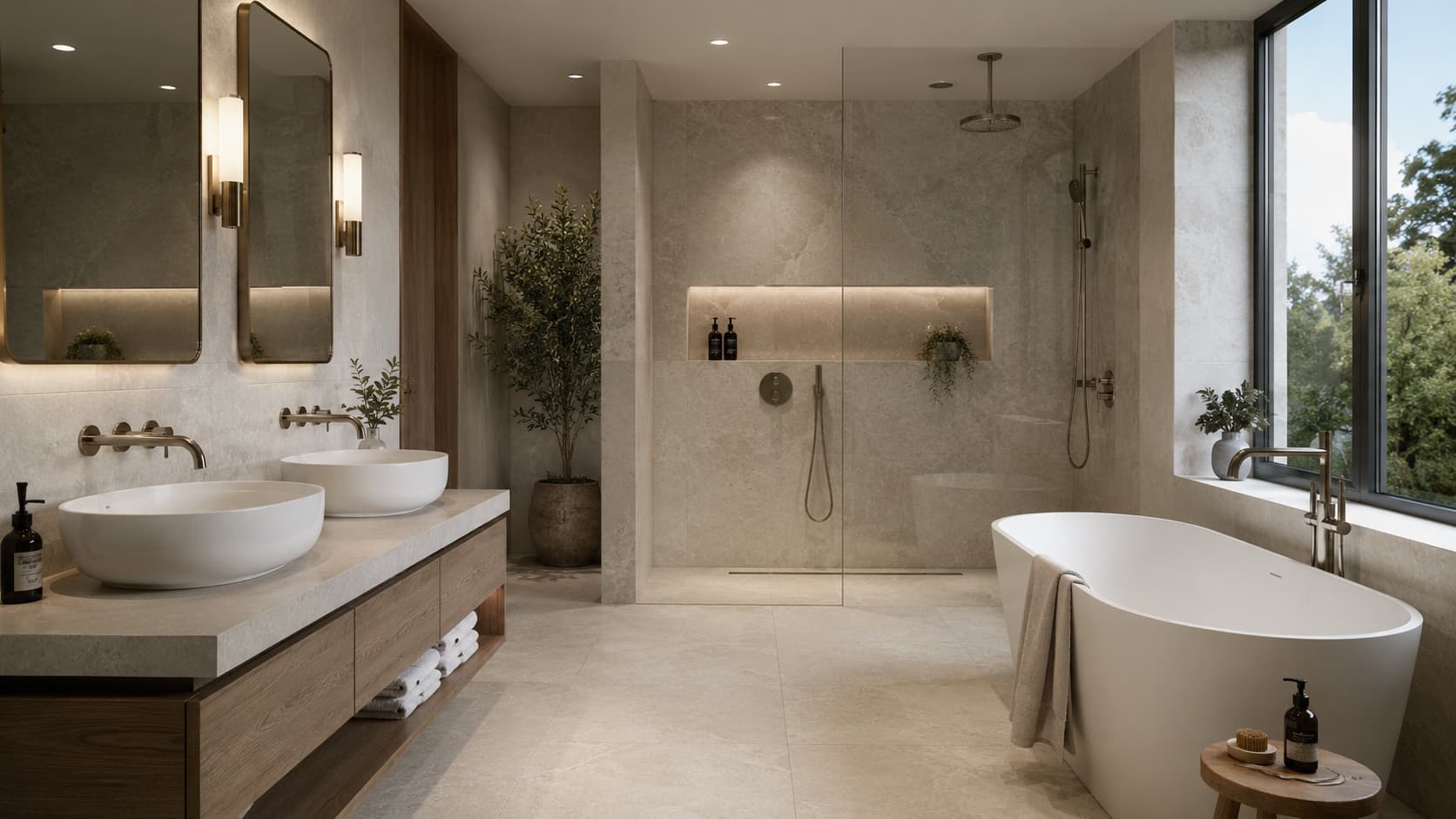 Modern bathroom plumbing installation in Carlisle